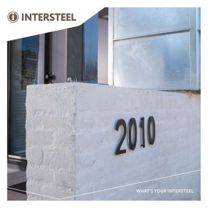 Intersteel Living 4020 huisnummer 0 150 mm RVS-mat zwart 0023.402040