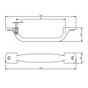 Intersteel Living 8752 handgreep kort 96 mm zwart 0023.875280