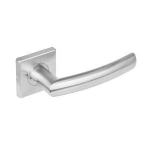 Intersteel Essentials 1248 deurkruk Blok op rozet vierkant dubbel geveerd RVS 0035.124802