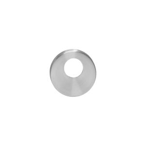 Intersteel 3464 rondcilinderplaatje kunststof verdekt met nokken diameter 55x8 mm circulair geborsteld RVS 0035.346418