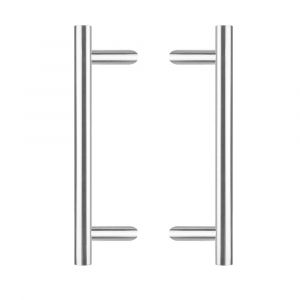 Intersteel Essentials 4328 deurgrepen per paar T-schuin 700x85x25 mm hart op hart 500 mm RVS 0035.432842