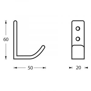 Intersteel Essentials 6950 jashaak 695011 gebogen RVS 0035.695011