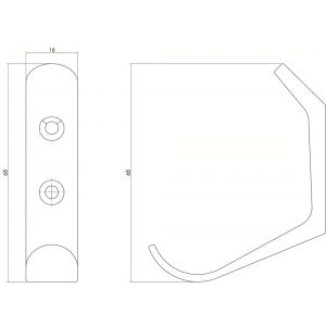 Intersteel Living 6950 jashaak afgerond RVS 0035.695041