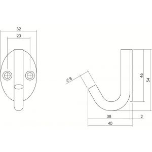 Intersteel Living 6950 jashaak ovaal RVS 0035.695063