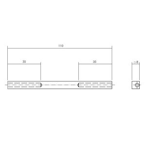 P+E 8214 krukstift 110x8 mm gegalvaniseerd BV-8214-110-340
