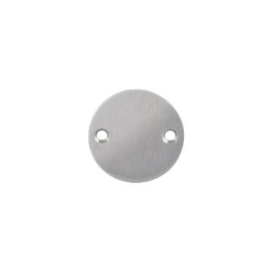 P+E 6810 rozet blind rond diameter 55x2 mm met schroefgaten RVS geborsteld FP-6810-F00-130