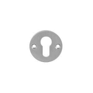 P+E 6812 rozet profielcilindergat rond diameter 55x2 mm met schroefgaten RVS geborsteld FP-6812-F00-130