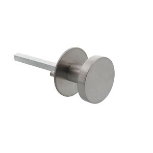 P+E 3650 deurknop op ronde rozet 55x2 mm wisselstift 8 mm RVS geborsteld KN-3650-A00-13M
