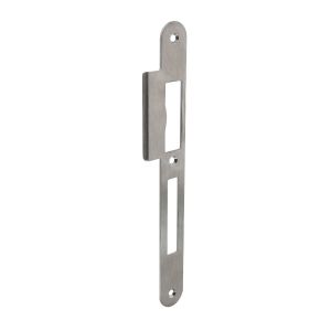 P+E 4081 sluitplaat voor projectsloten met dag- en nachtschoot DIN rechts 235x25 mm RVS geborsteld SL-4081-000-13R
