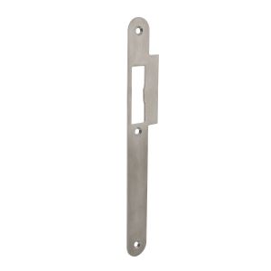 P+E 4082 sluitplaat voor projectsloten met dagschoot DIN links 235x25 mm RVS geborsteld SL-4082-000-13L