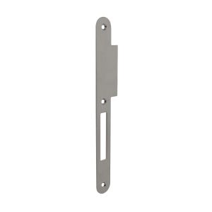 P+E 4083 sluitplaat voor projectsloten met nachtschoot DIN links 235x25 mm RVS geborsteld SL-4083-000-13L