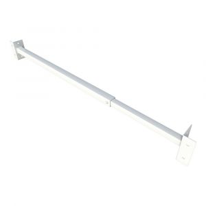 SecuBar Single bovenlicht-klapraam barrière-stang staal 100-180 cm RAL 9010 wit 2010.356.015