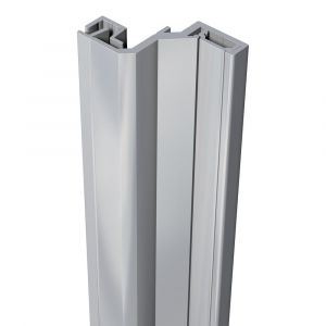 SecuStrip Style achterdeur buitendraaiend terugligging 21-23 mm L 2500 mm blank geanodiseerd 1010.182.14