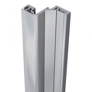 SecuStrip Style achterdeur buitendraaiend terugligging 24-26 mm L 2500 mm blank geanodiseerd 1010.182.15