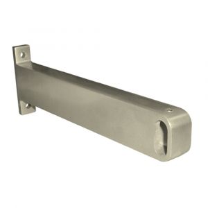 Hermeta 1100 garderobebuis steun eind links Gardelux 1 type 8 nieuw zilver EAN sticker 1100-02E