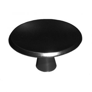 Hermeta 3753 meubelknop rond 40 mm met bout M4 zwart EAN sticker 3753-70E