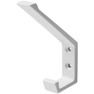 Hermeta 0138 garderobe hoed- en jashaak enkel wit 0138-79