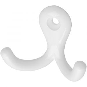 Hermeta 0560 handdoekhaak dubbel wit 0560-79