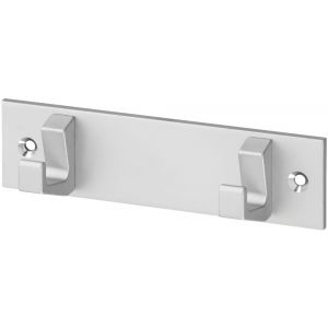 Hermeta 0652 handdoekrek 2 haaks mat naturel 0652-11