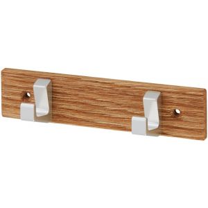 Hermeta 0652 handdoekrek 2-haaks hout-aluminium EAN sticker 0652-36E