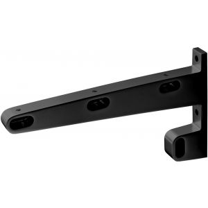 Hermeta 1140 garderobebuis steun eind links Gardelux 1 type 13 mat zwart EAN sticker 1140-18E