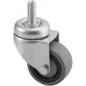 Hermeta 1355 garderobe zwenkwiel zonder rem M10x25 mm verzinkt 1355-99