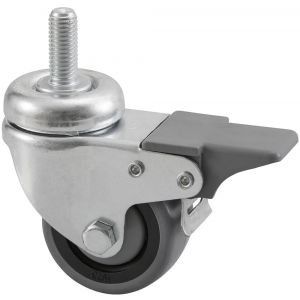 Hermeta 1356 garderobe zwenkwiel met rem M10 verzinkt 1356-99