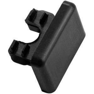 Hermeta 2165 garderobe eindstop voor profiel 2005 zwart 2165-80