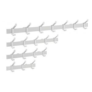 Hermeta 2680 wand garderobe kapstok serie A 3-haaks aluminium winkelverpakking 2680-11W