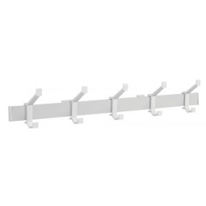Hermeta 2682 wand garderobe kapstok serie A 5-haaks aluminium winkelverpakking 2682-11W
