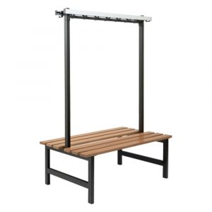 Hermeta 3030 zitbank Gardelux type 6 115 cm houten zitting zwart 3030-70