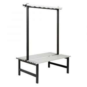 Hermeta 3032 zitbank Gardelux type 6 115 cm aluminium zitting zwart 3032-70