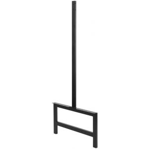 Hermeta 3076 zitbank banksteun Gardelux type 6 Gardelux vrijstaand zwart 3076-70