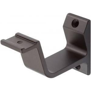 Hermeta 3550 leuninghouder vlakzadel profiel opschroevend mat zwart EAN sticker 3550-18E