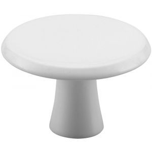 Hermeta 3751 meubelknop rond 30 mm met bout M4 wit 3751-79