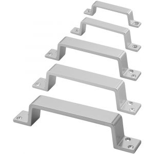 Hermeta 4203 hand- en meubelgreep 150 mm opschroevend naturel EAN sticker 4203-01E