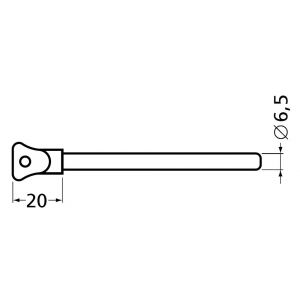 Hermeta 4566 raampen met ketting blank 4566-96