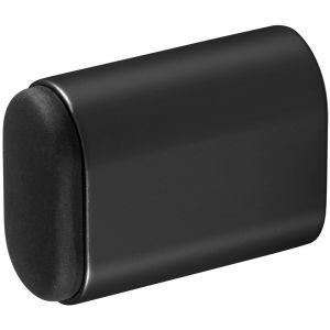 Hermeta 4702 deurbuffer ovaal 50 mm mat zwart 4702-18