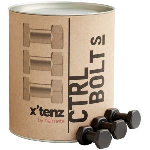 Hermeta X'Tenz X002 haak Ctrl Bolt S handdoekhaak mat zwart set 3 stuks X002.01-18