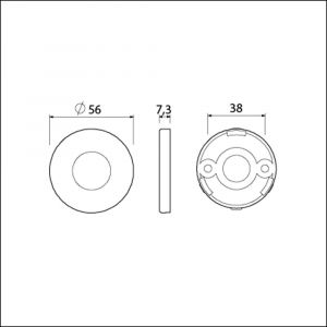 Ami Klik rond krukrozet aluminium krukgat F1 216600