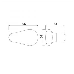 Ami 173 deurknop aluminium Varo F1 300925