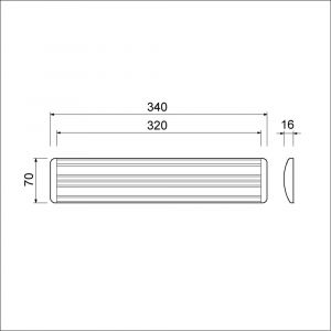 Ami EP 990 tochtklep aluminium F1 met 4 schroeven SPS 3.5x13 mm 400260