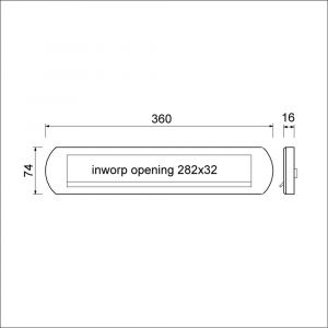 Ami EP 970 briefplaat met veer aluminium deurdikte 58-62 mm F1 Climate Comfort 400562