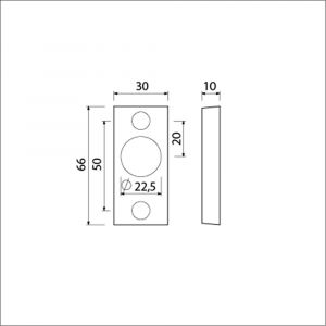 Ami 65/30 smalrozet aluminium gegoten RC 22,5 R6.5 hartafstand 50 mm F1 510016