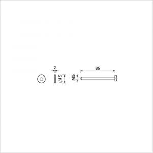 Ami montagesetje briefplaat EP deurdikte 73-77 mm 900158