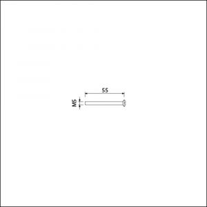 Ami patentschroef met zaagsnede RVS M5x55 mm voldraad set 10 stuks 900232