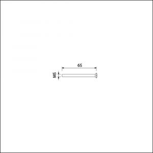 Ami patentschroef met zaagsnede RVS M5x65 mm voldraad set 10 stuks 900234