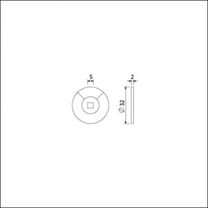 Ami indicatieplaatje kunststof rood-wit 5 mm vlak stiftontsluiting 1/4 rood verpakt per 5 stuks 900347