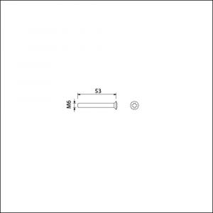 Ami patentschroef met zaagsnede RVS M6x53 mm voldraad set 10 stuks 900391