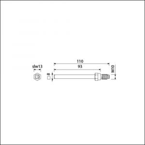 Ami gelagerde wissel Quickstift 8x110 mm (8x93) 900642